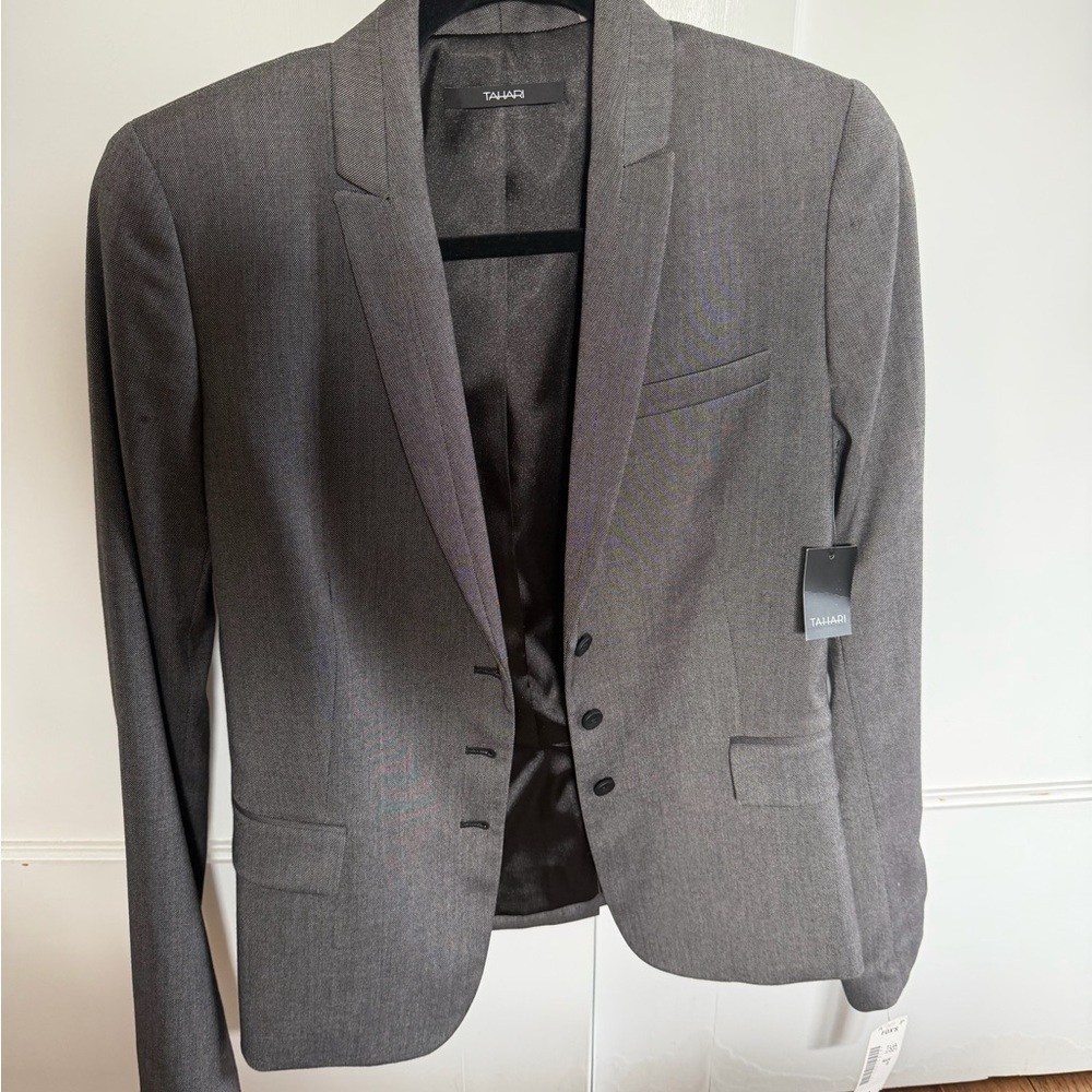 Tahari Women's Gray Blazer
